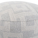 Indoor/Outdoor Pouf Tall Syros Fog
