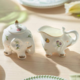 Grace Teaware Garden Elephant Sugar & Creamer Set