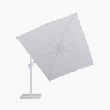 PURPLE LEAF White Outdoor Umbrella Left-Right Tilting Patio Cantilever Umbrella
