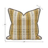 Roper Mustard 24x24 Down Filled Pillow