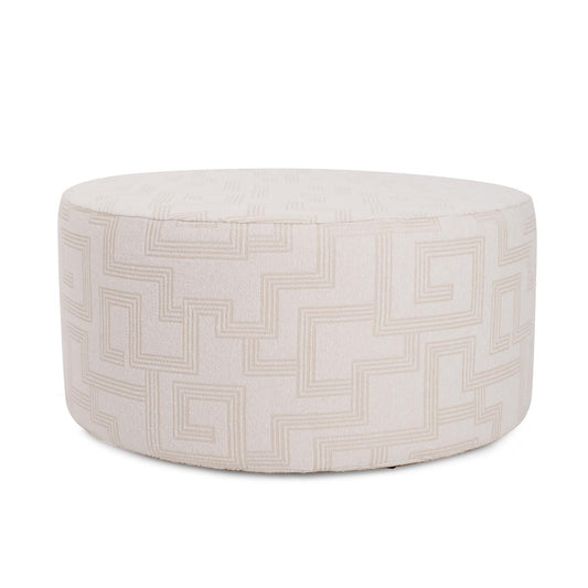 Indoor/Outdoor Universal Round Ottoman Syros Natural