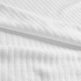 100% Liquid Cotton Bedding Blanket, White