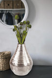 Chiseled Silver Bell Vase- Large