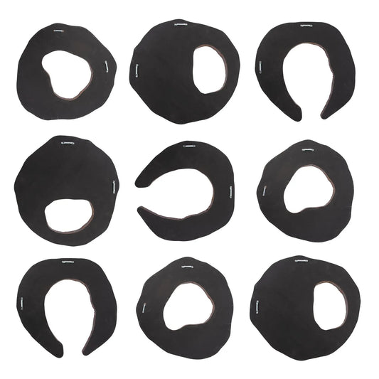 Abstract Wooden Trunk Art Set of 9