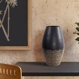 Golden Thread Large Cask Vase
