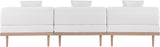 Laguna - 3 Piece Resilient Water Resistant Fabric 106.5" Outdoor Patio Armless Modular Sofa