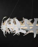 Tijereta White Chandelier