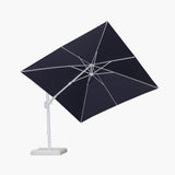 PURPLE LEAF White Outdoor Umbrella Left-Right Tilting Patio Cantilever Umbrella