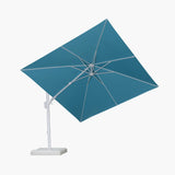 PURPLE LEAF White Outdoor Umbrella Left-Right Tilting Patio Cantilever Umbrella