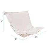 Puff Chair Cover Pana Natural/Natural -Cover Only