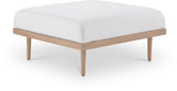 Laguna - Resilient Water Resistant Fabric Upholstered Outdoor Patio Modular Ottoman