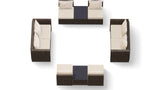 Transformer Patio Conversation Set - Modular 6 Piece to 10
