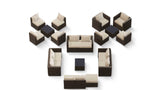 Transformer Patio Conversation Set - Modular 12 Piece to 20