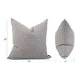 24 x 24 Pillow Panama Stone - Down Insert