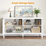 63'' Carved Sideboard Cabinet with Storage