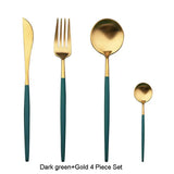 Mixora 304 Stainless Steel Gold Cutlery Set