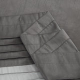 Faux Silk Dupioni Shower Curtain, Grey