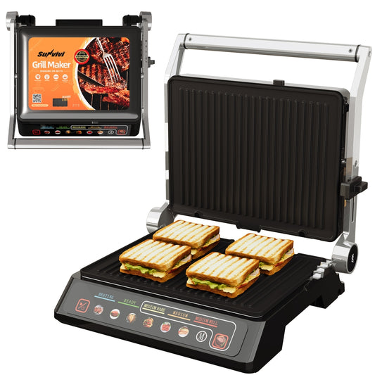 1600W 3-in-1 Indoor Grill & Griddle