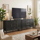 Storage Cabinet with 2 Doors & 3 Drawers, Sideboard Cabinet