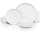Kook 12-Piece Ceramic Dinnerware Set for 4