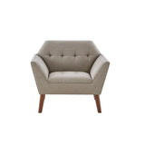 Wholesale Modern Mid-Century Accent Arm Chair, Light Taupe