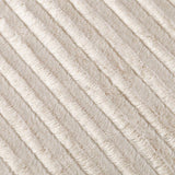 Ultra-Soft Plush Long Fur Throw Pillow and Blanket, Ivory