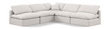 Indulge - Linen 5 Piece Modular Corner Armless Sectional