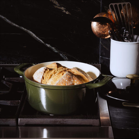 MADE IN Round Enameled Cast Iron Dutch Oven