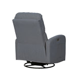3-in-1 Swivel Glider Power Recliner Chair, Grey