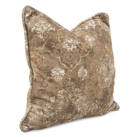 24 x 24 Pillow Baroque Moss - Down Insert