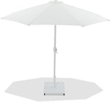 Fiji - Aluminum Patio Umbrella With Square White Base