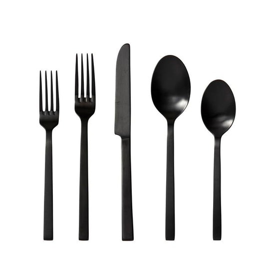 Viggo Black 20pc Flatware Set