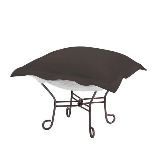 Puff Chair Ottoman Seascape Charcoal Cushion and Cover
