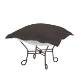 Puff Chair Ottoman Seascape Charcoal Cushion and Cover
