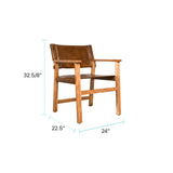 Lambden Leather Side Chair