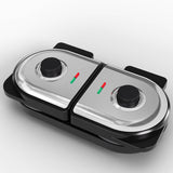Dual Waffle Maker: Heart Waffle & Classic Waffle Iron