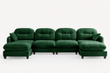 MOLLY 140" 4 Seater Sofa with 2 Ottomans