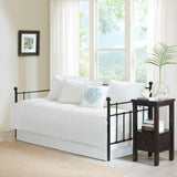 6 Piece Reversible Cottage Daybed Cover Set, White