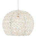 Piero White 15-Light Round Multi-Drop Pendant