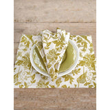 French Home Set of 4 Honeysuckle Placemats - Chartreuse