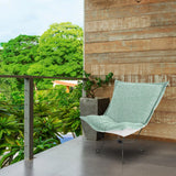 Patio Scroll Puff Chair Titanium- Alicante Breeze