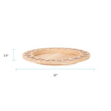 Robin Baron Winfield Round Wooden Serving Tray