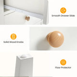 Wholesale 3 Drawer Nightstand with Solid Wood Knobs