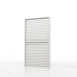 PURPLE LEAF Louvered Pergola Accessory Aluminum Louver Grille for Optimal Privacy, Sunlight Control Side Fixed Shutter Wall, for White Pergola Not Included
