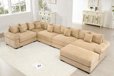 DESEO 233" Sectional Sofa with Ottoman