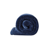 Reversible Down Alternative Bedding Blanket, Navy Blue