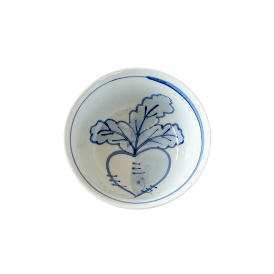 Japanese Ceramic Vegetable Pattern Bowl