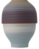 Happy 80's Gray, Beige, Orange & Blue Vase Set of 3