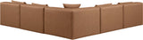 Cube - 5 Piece Modular Corner Armless Sectional