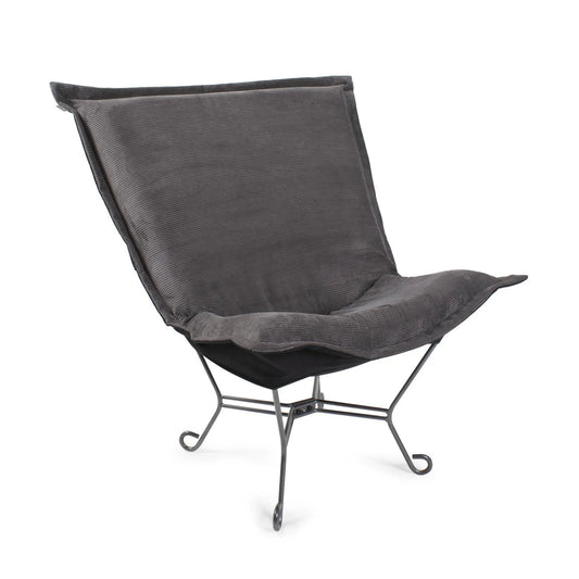 Puff Chair Pana Charcoal/Natural